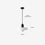Skiva white shade, black cap