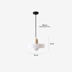 Skiva white shade, ivory cap