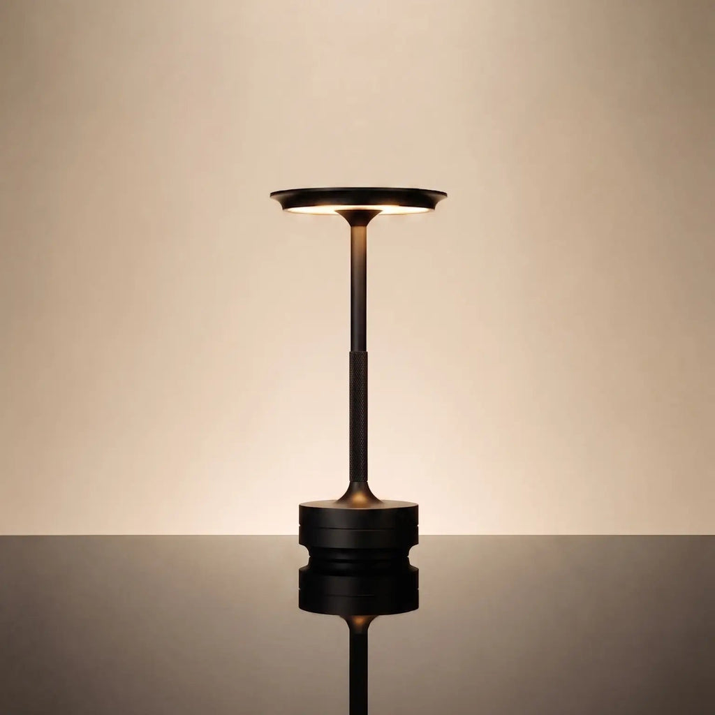 Solva cordless table lamp in black